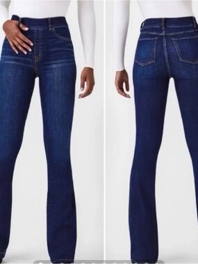 SPANX Med NWT Midnight Shade High-Waist Flare Jeans